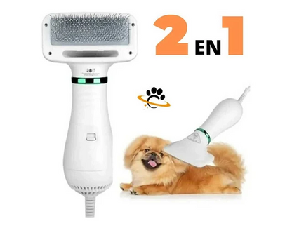 PetGlow-Secador y Cepillo de Pelo para Mascotas 2en1