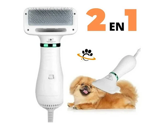 PetGlow-Secador y Cepillo de Pelo para Mascotas 2en1