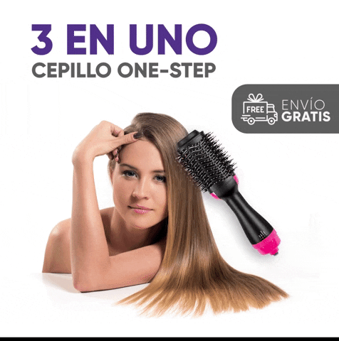 FrizzOff™- Cepillo secador 3 en 1